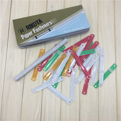 Supply colored two-hole binding clips pk-1011 plastic binding clips rubber band clips 2-hole plastic binding clips