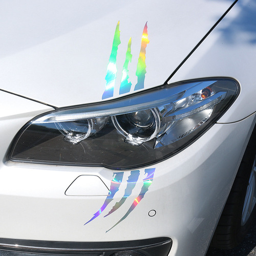 Car ghost claw car stickers, headlight decorative claw car stickers, hood scratch light eyebrow stickers, modified personalized stickers