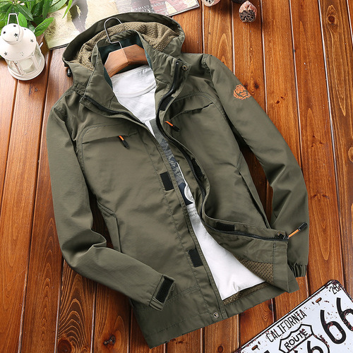 Spring and Autumn Outdoor Net Jacket Men's Thin Waterproof Windproof Jacket Large Size Loose Mountaineering Clothing 058
