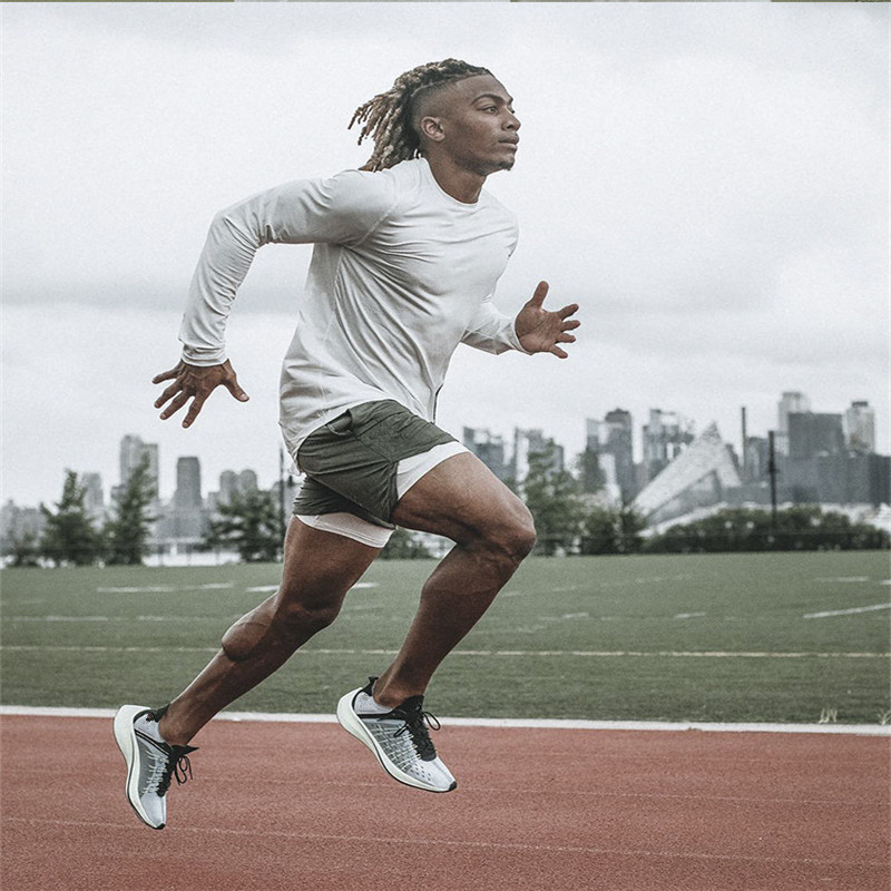 European and American men's sports slim fitness double layer fabric muscle jogging shorts 2019 AliExpress foreign trade European and American men's sports slim fitness double layer fabric muscle jogging shorts 2019 AliExpress foreign trade