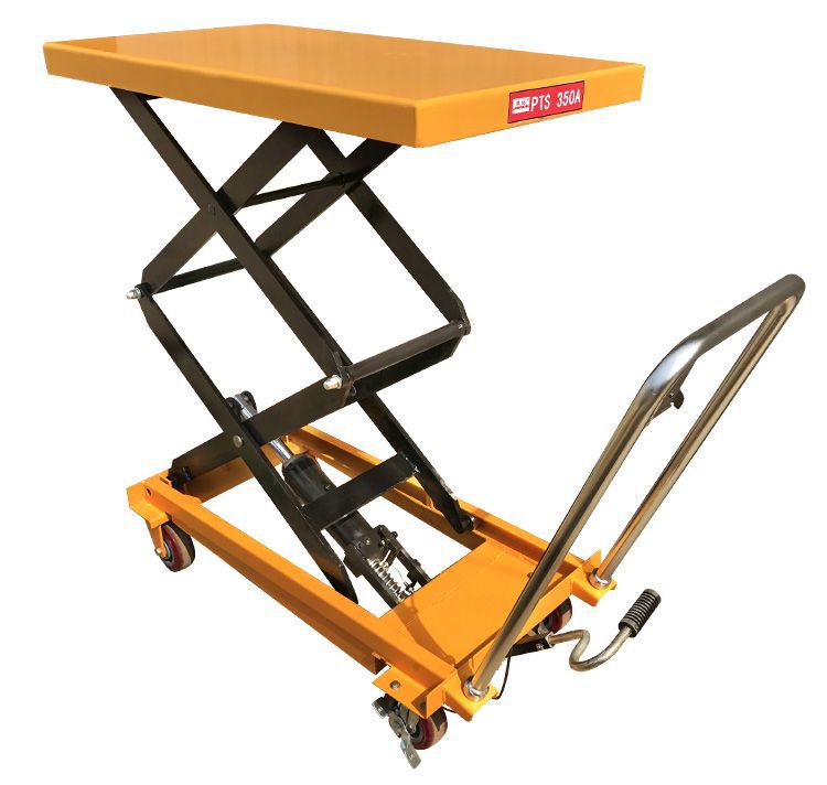 Factory Manual Hydraulic Lift Platform Truck, Foot-Operated Hand-Pushed Lift Truck, Multi-Functional Small Transport and Stacking Truck