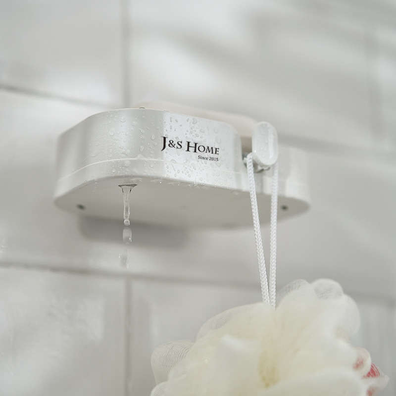 Plato de jabón montado en la pared de estilo europeo en caja gancho plato de jabón baño ponche sin costuras Etiqueta de jabón caja de jabón