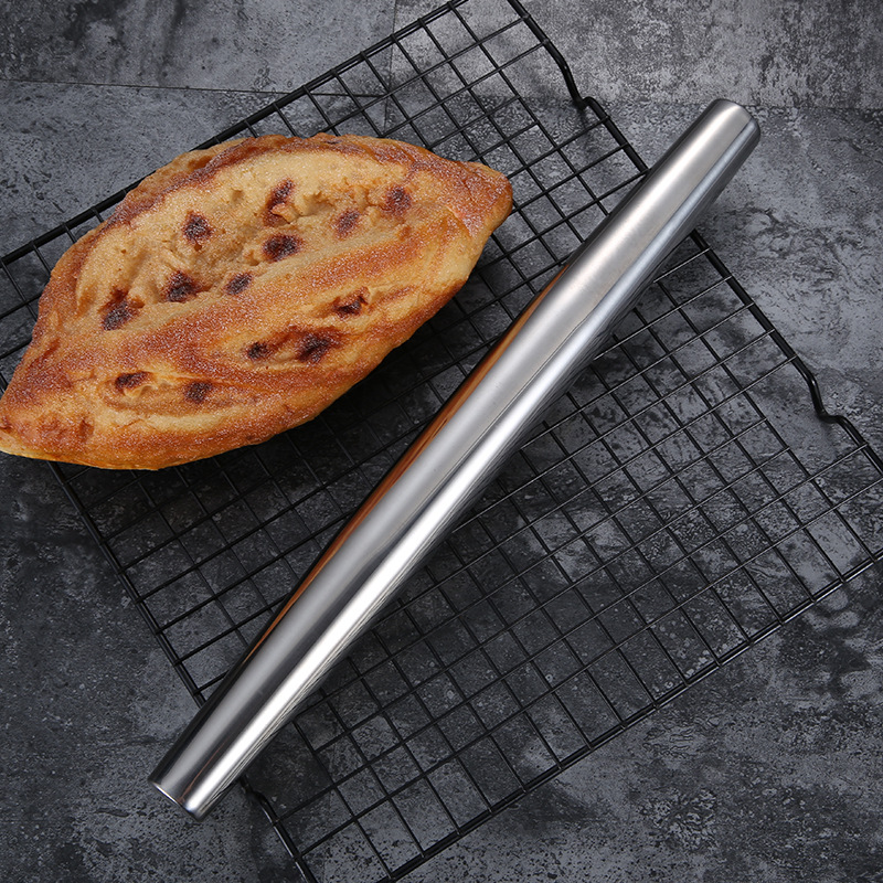 擀面杖304不锈钢创意新品擀皮器擀饺子皮擀面棒家用厨房烘焙工具