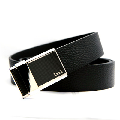 板扣皮带 新款男士真皮腰带 男式存铜平滑扣腰带批发淘货源|ru