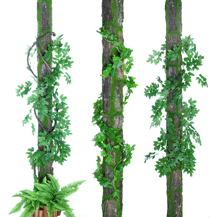 Paquete de decoración de corteza artificial Paquete de tubería de agua Pilar decoración interior corteza artificial paisajismo planta pared planta verde ventana