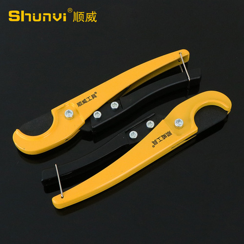 Factory Direct Sale Five-Five Tools Shunwei PVC Pipe Cutter Labor-Saving Multi-Function Plastic PVC Water Pipe Shears
