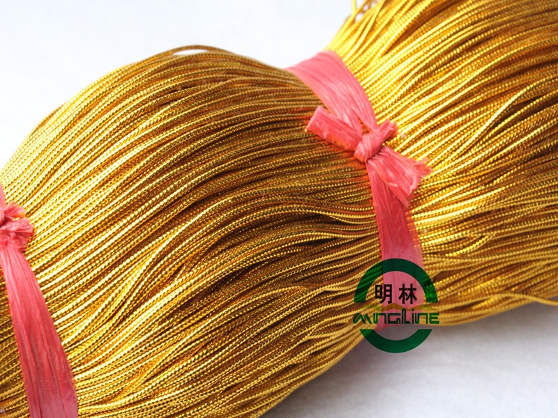 明林 1MM 3条芯进口吊牌金银丝松紧线