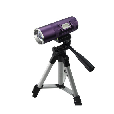 钓鱼灯强光 夜钓灯 蓝光灯20W 紫光充电变焦远射LED防水打猎跨境