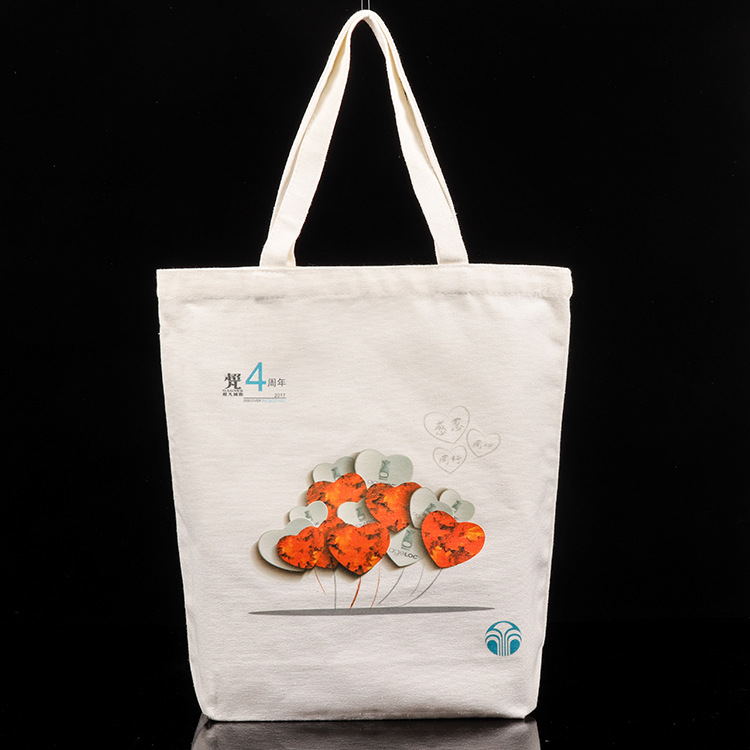 专业供应彩色印刷礼品手提棉布袋 全棉广告袋定做加印Logo
