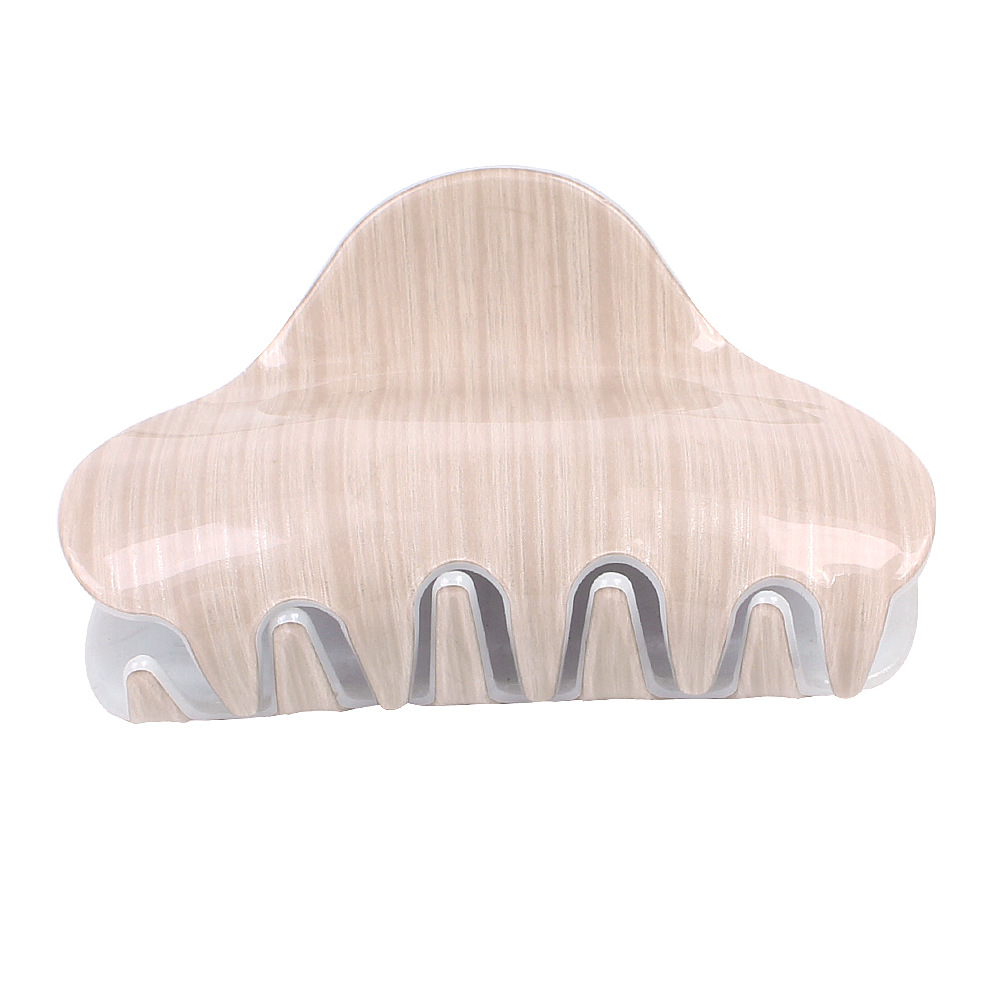 Korean Marble Retro Medium Plate Hair Clip Grasp Wood Grain Acrylic Cheap Hair Accessories Wholesale display picture 6