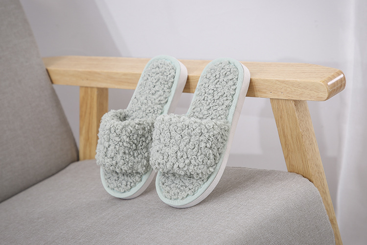  plush women lamb wool cotton slippers  NSPE10034