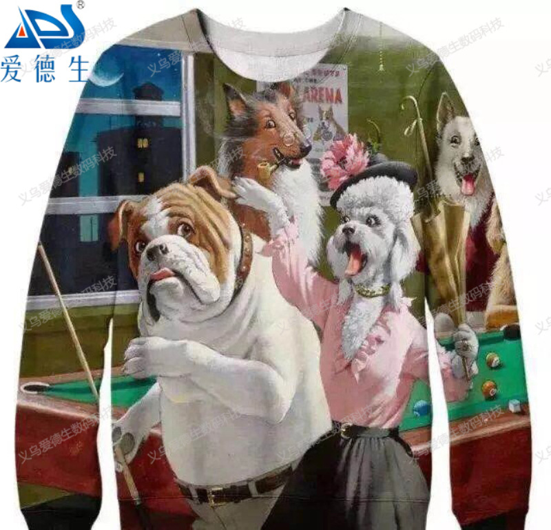 厂家直供个性定制涤纶布料热转印纸数码印花机 diy定做服装服饰