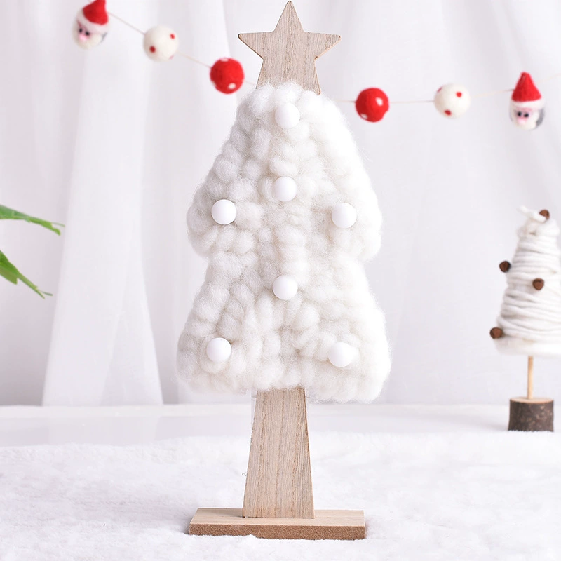 Creative Christmas decorations, wooden wool felt, Birthday gift