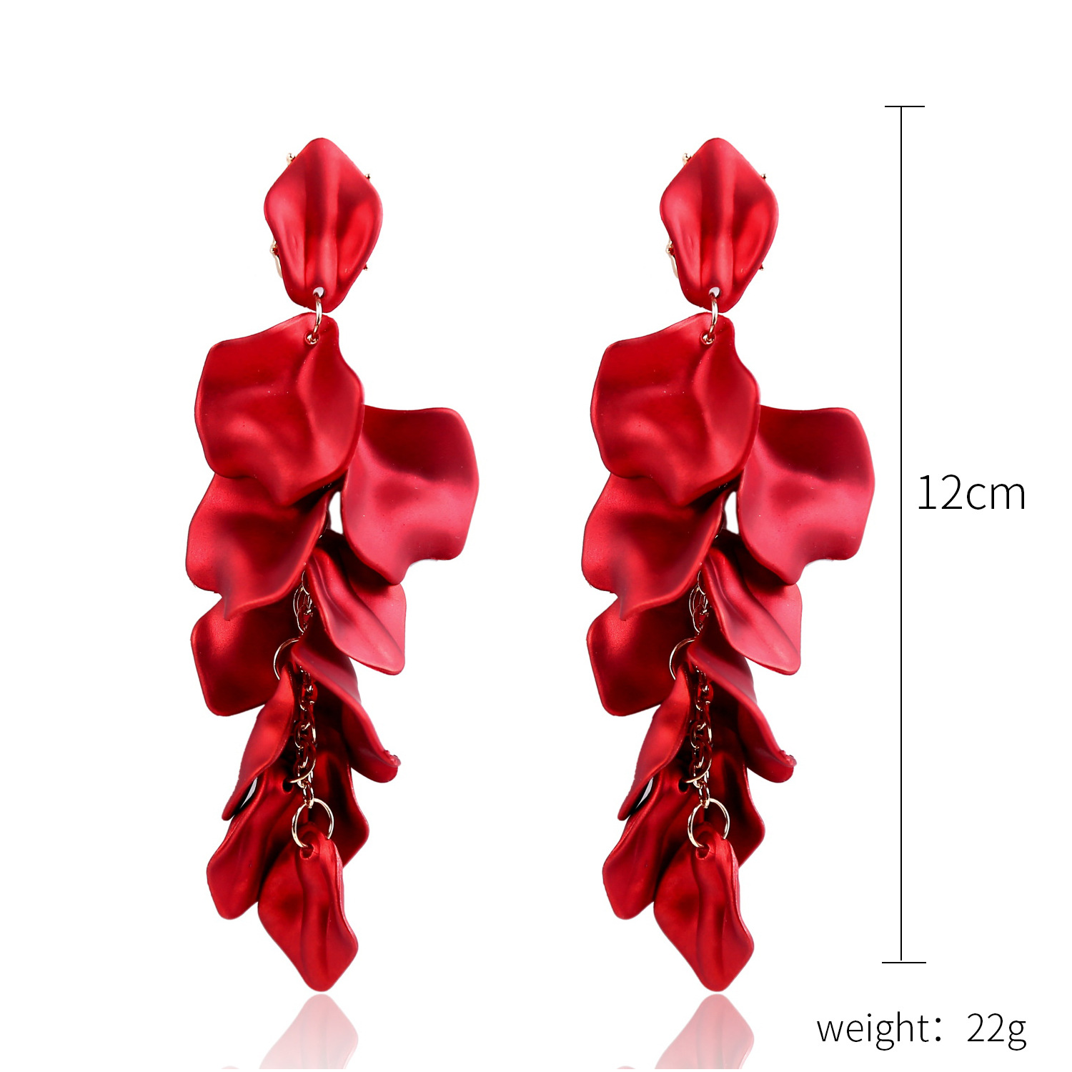 Holiday, Party, Street Occasion 1 Pair Elegant Lady Flower Resin Drop Earrings