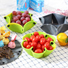 silica gel fold Fruit plate originality Household silica gel Anti scald Insulation pad Portable Fruit plate silica gel Dinner plate Mat