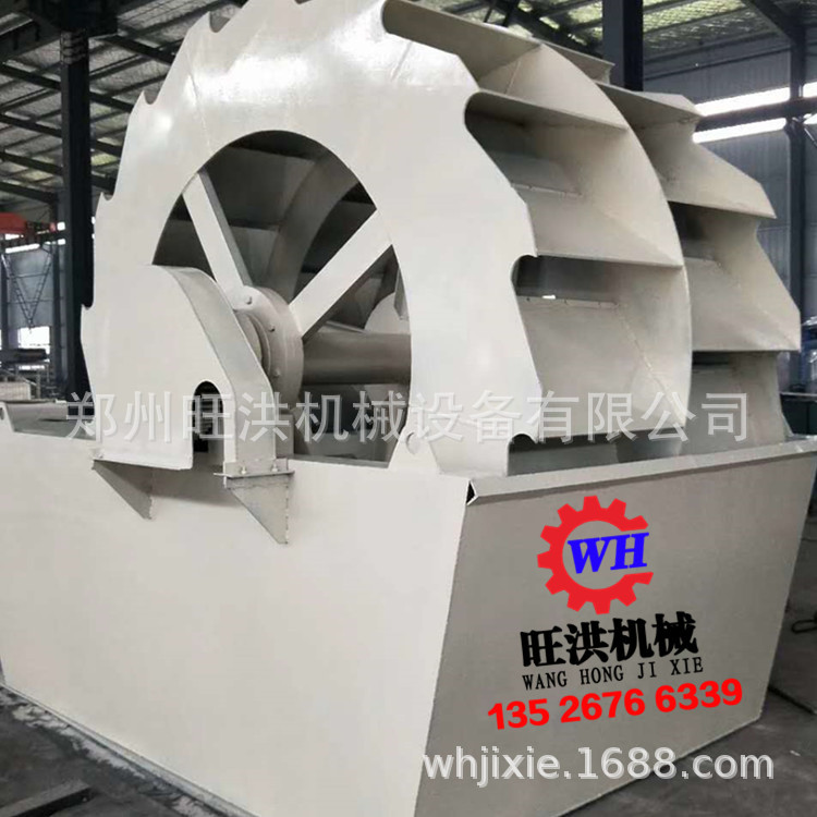 双螺旋石粉洗砂设备 圆筒洗矿机 多轮式洗沙回收一体机3024洗砂机