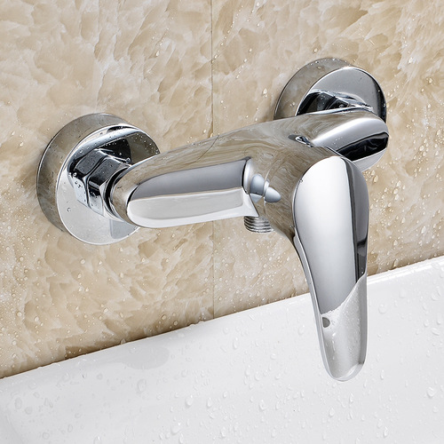 Under-counter cold and hot shower faucet, concealed shower faucet, copper Solar shower faucet, solar-powered shower faucet, direct sales shower faucet
