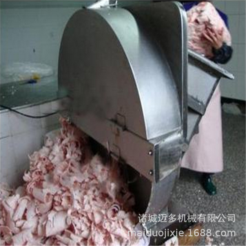 迈多狗粮刨肉机 鸡架切片机 鸡产品冻块切片设备
