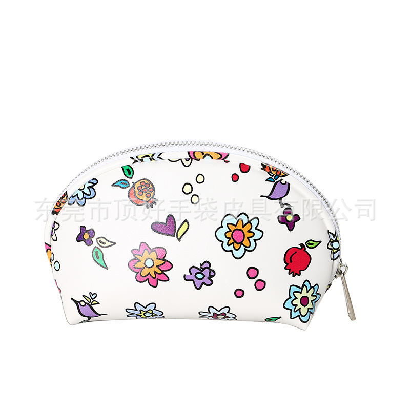 Trend polyurethane white cosmetic bag