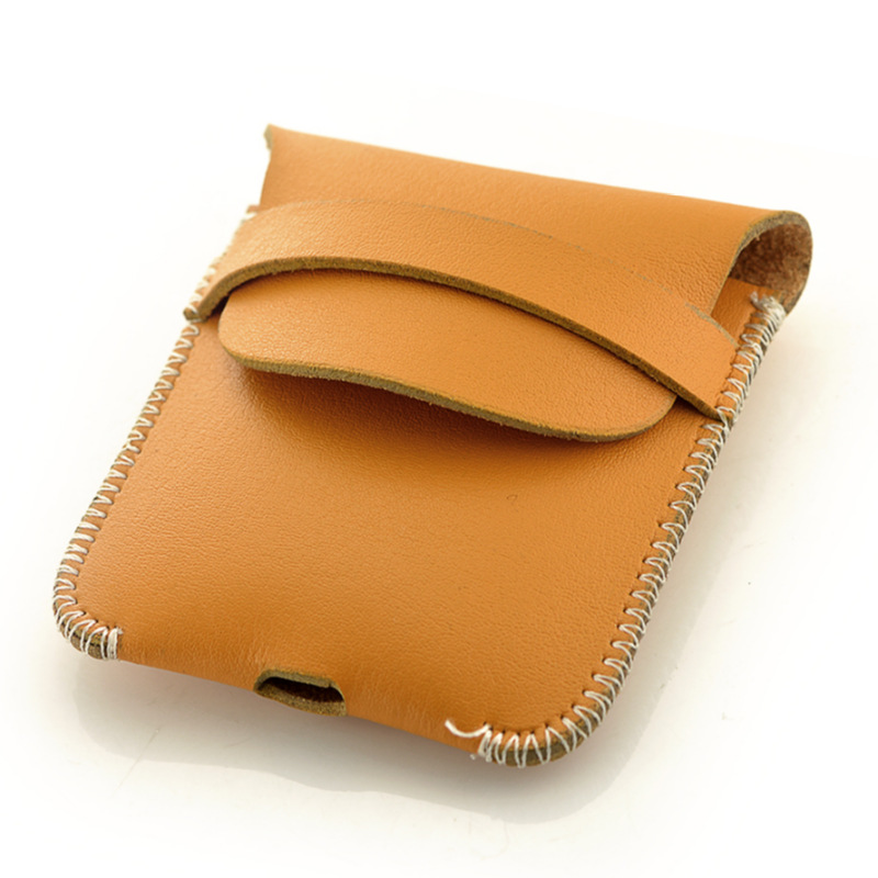 定制无线蓝牙耳机超纤皮料保护套防滑防丢收纳袋 皮革