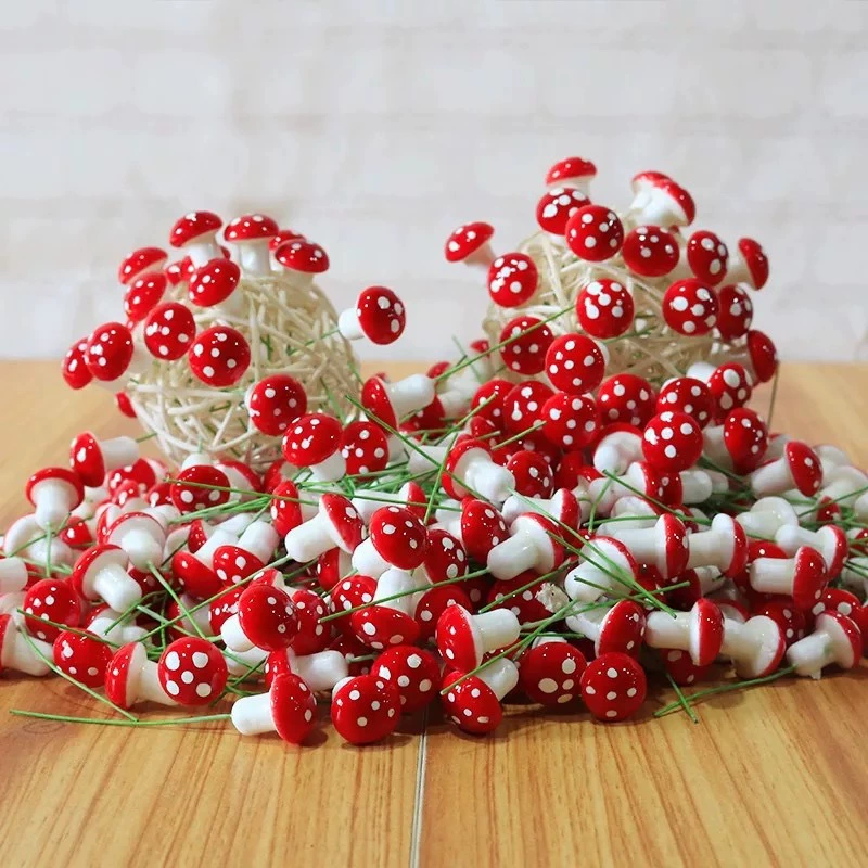 Моделирование маленький гриб пена мини милые украшения для суккулентов сочные горшки ландшафтный дизайн Садоводство маленький гриб