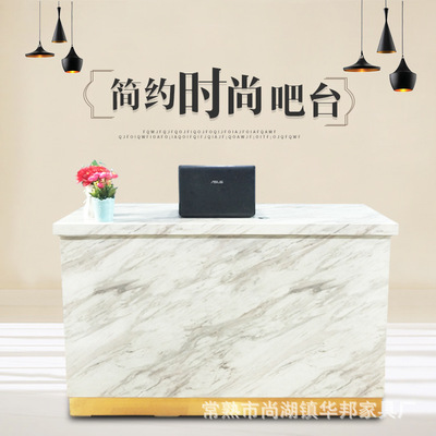 Cashier Northern Europe style Reception Marble The reception desk Welcome Desk Paint Bar counter major customized