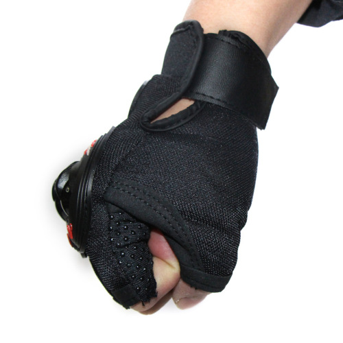 SC-05B Outdoor Sports Cycling Half Finger Protective Gloves, Racing Motorcycle Punch Hard Shell Anti-Fall Gloves