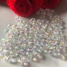 幻彩亚克力圆珠  3mm4mm5mm6mm8mm 直孔 饰品配件手工串珠diy