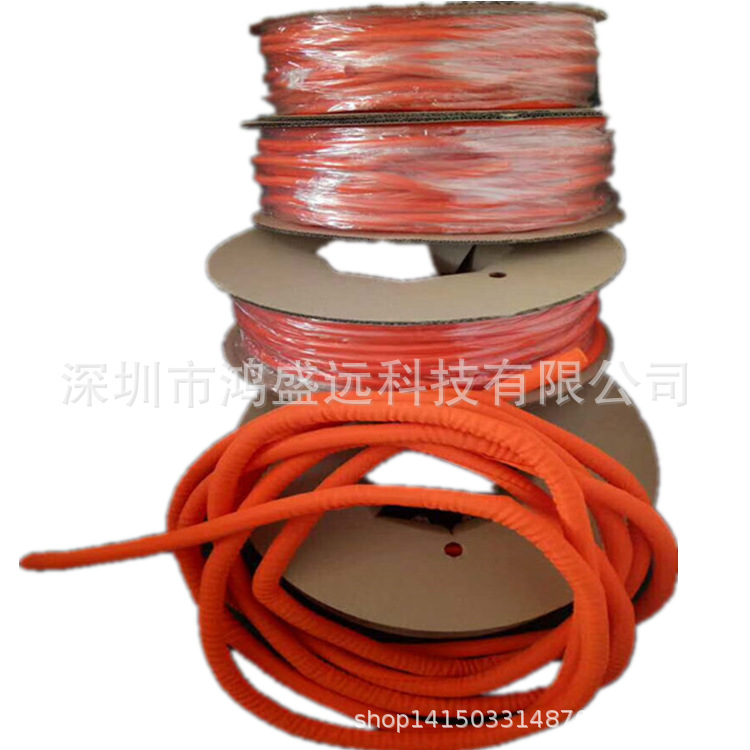 电线电缆电动车线束保护套管开口自卷式纺织套管缠绕管阻燃包线管