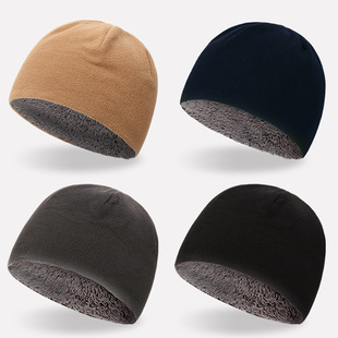 Spot autumn and winter hat plus velvet padded warm pullover cap polar fleece hat ski hat men's hat winter hat