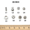 Tibetan silver large hole beads small hole beads round hole beads positioning bead card circle bracelet wears beaded material bracelet necklace jewelry accessories