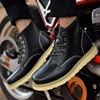 Martens, demi-season high boots English style, fleece footwear, 2021 collection
