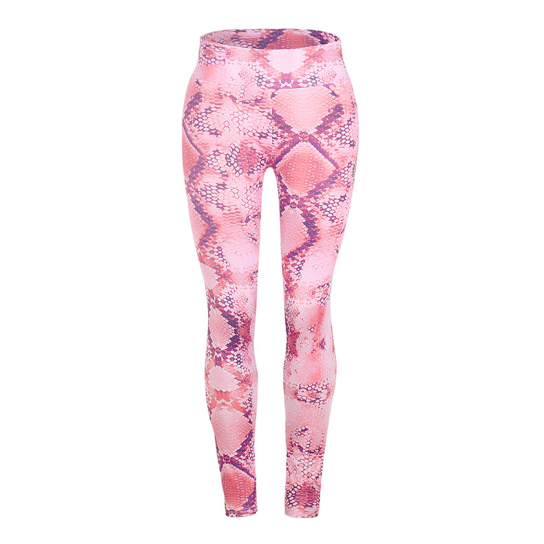 Pantalones de yoga slim con estampado de serpiente NSZH24713