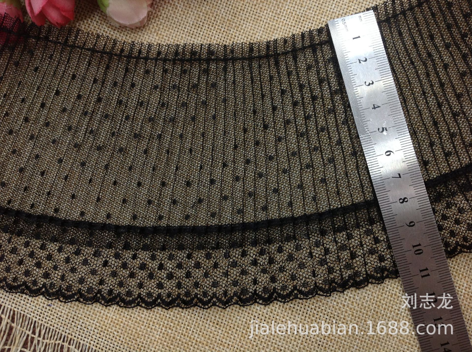 点点网搭配台版点点蕾丝褶皱风琴花边 DIY辅料 压折工艺新品