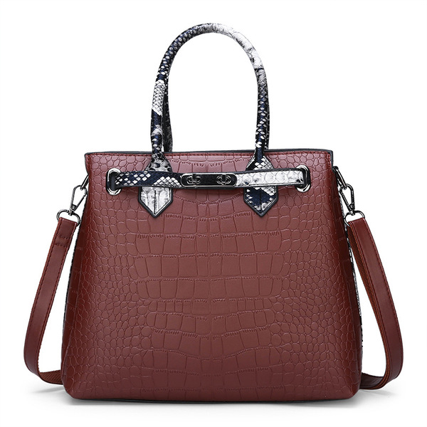 women’s bags new fashion crocodile pattern ladies Single Shoulder