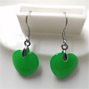 Emerald earrings jade, wholesale