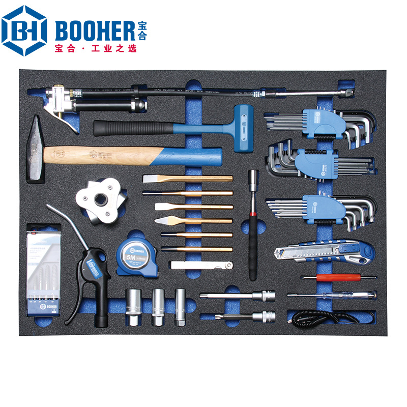 Booher宝合工具60件汽保综合维修组套BH1803344 机修汽修工具套装
