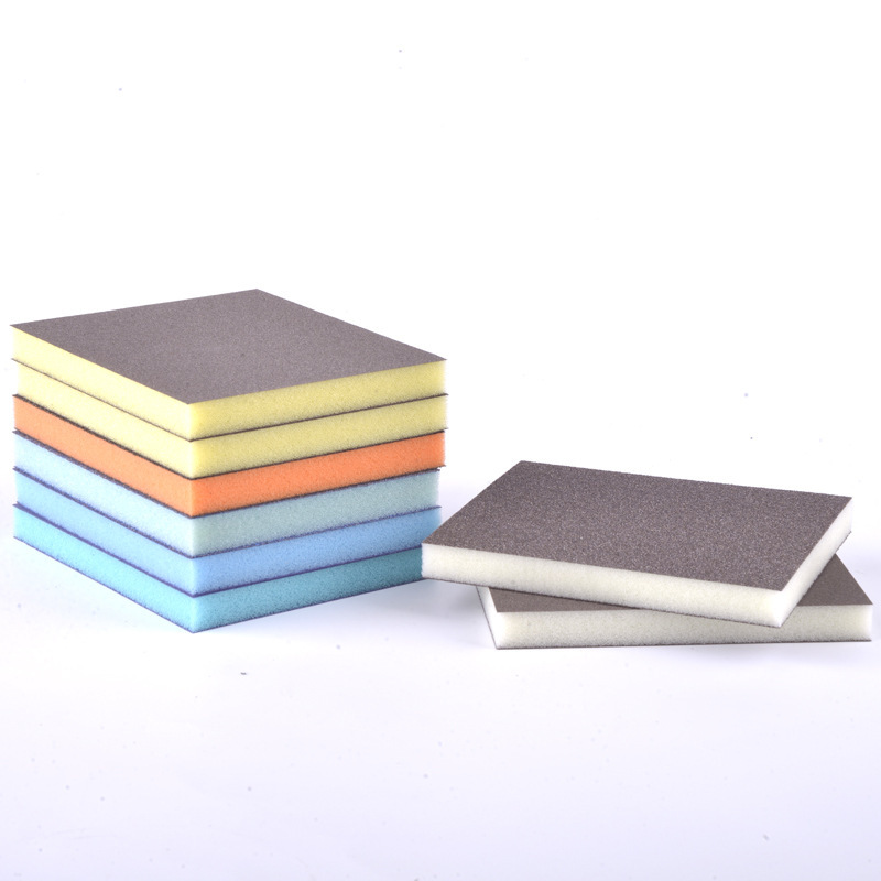 薄款蓝色海绵砂块 打磨抛光红木家具文玩玉石弧面海绵砂纸