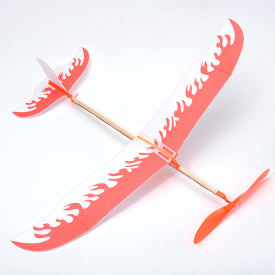 new pattern Thunderbird Monoplane Elastic Power aircraft Glider diy children Puzzle Toys Scientific experiments model airplane