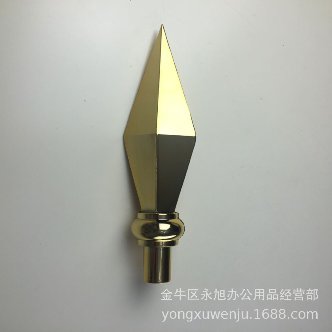 30CM大会礼堂旗枪头 大会议礼堂旗 落地伸缩 旗杆枪头 旗杆配件-阿里巴巴