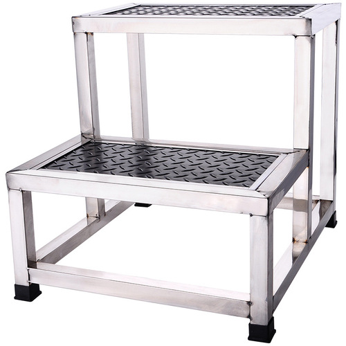 Stainless steel 304 home use thickened shoe changer step stool footstool gynecological examination footrest two-layer step ladder stool
