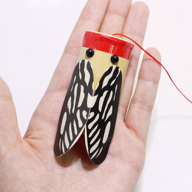 竹蝉竹知了响蝉发声儿童玩具礼物摇摇鼓幼儿园科学小制作实验教具