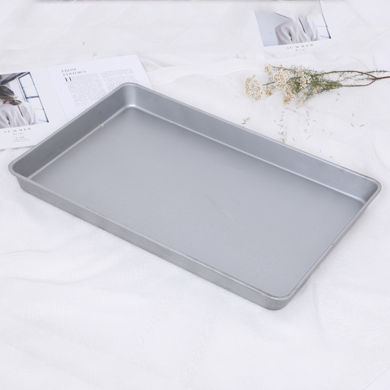 厂家直销铝制烤盘镀铝面包托盘 铁烤盘 机制饼盘多种款式 60*40cm
