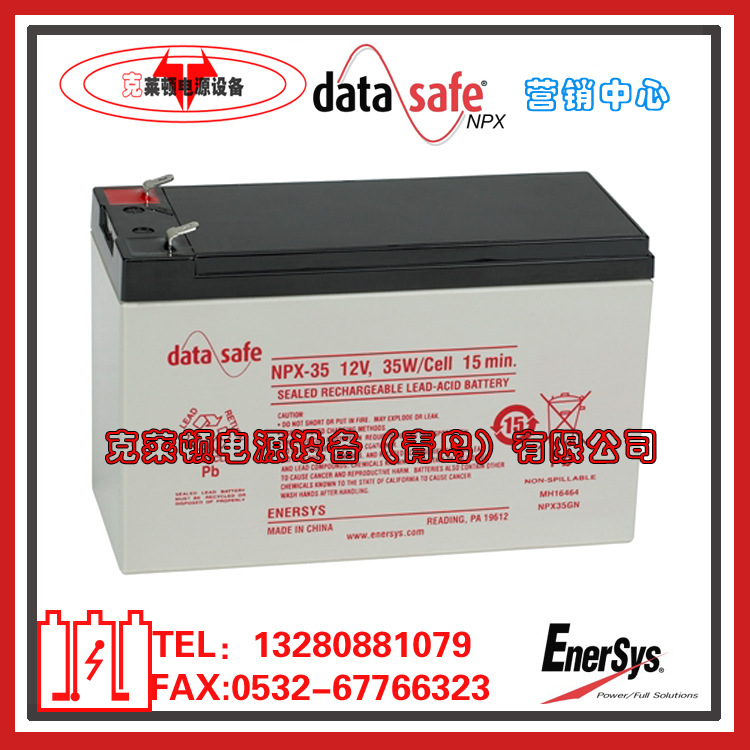 DataSafe艾诺斯蓄电池NPX-35/12V35W电子设备高功率蓄电池