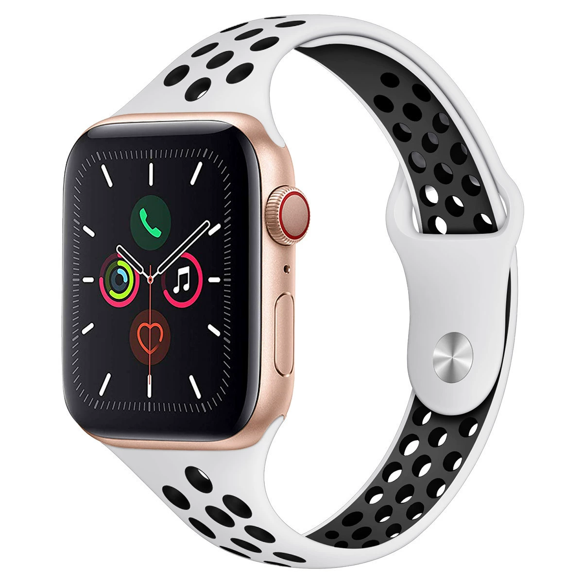 Ремешок для Apple Nike, силиконовый двуцветный ремешок
