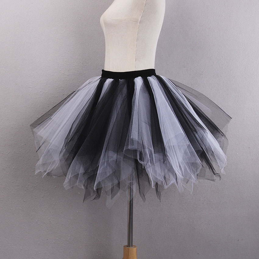 Candy color multi-color de media longitud pettiskirt estudio fotografía de la boda media-longitud pequeña falda de color de la falda de apoyo