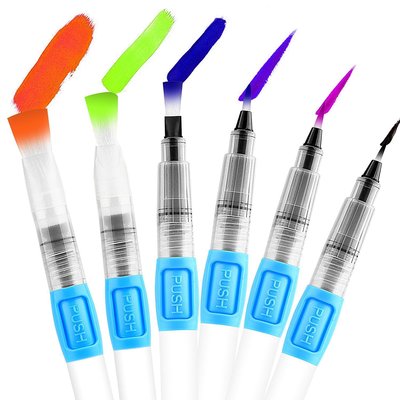 Cross border Specifically for Fountain pen Color lead partner Nylon wool Storage writing brush 6 suit