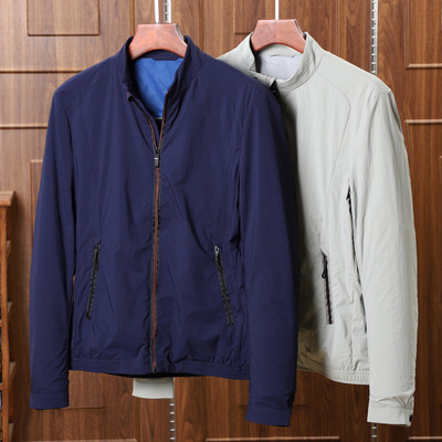 2019新夹克男修身立领日系风男士夹克衫春秋薄款男外套男装AJ005