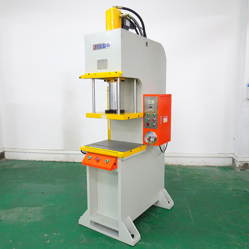 金属罐收口20吨液压冲床包装落料罐收边油压机快速冲压单臂压力机