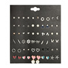 Earrings, set, crystal earings, Japanese and Korean, suitable for import, wish